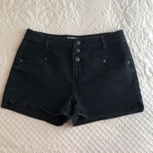 Black High Waisted Shorts